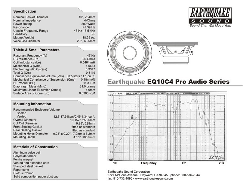 EarthQuake EQ10C4 User manual
