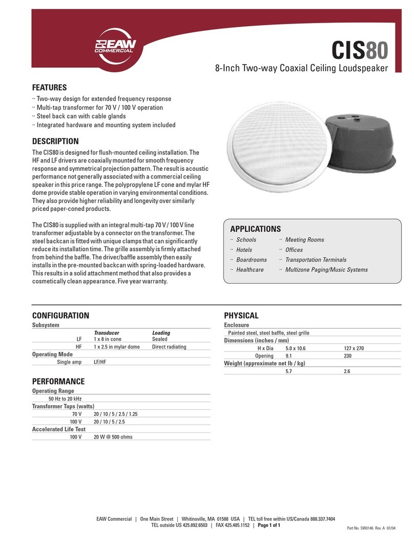 EAW CIS80 User manual
