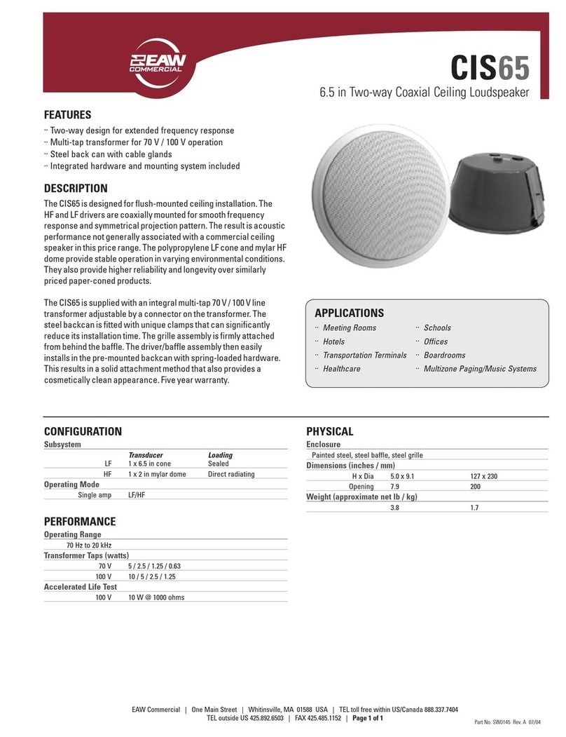 EAW CIS65 User manual