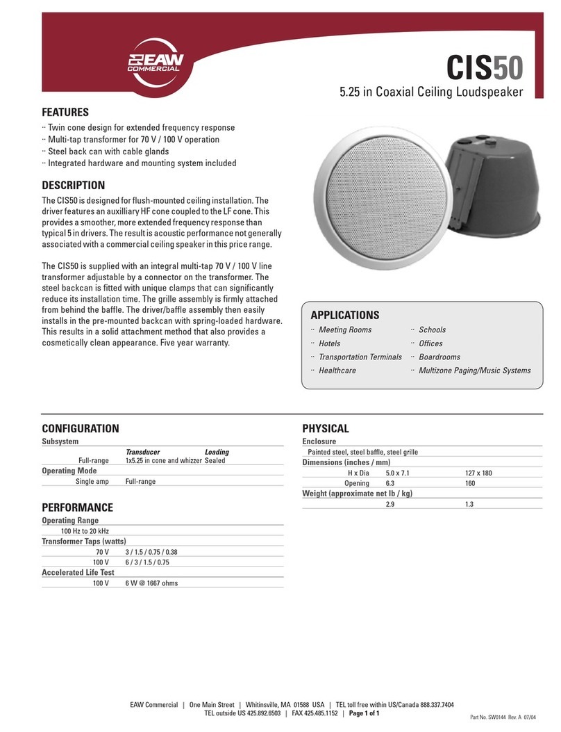 EAW CIS50 User manual