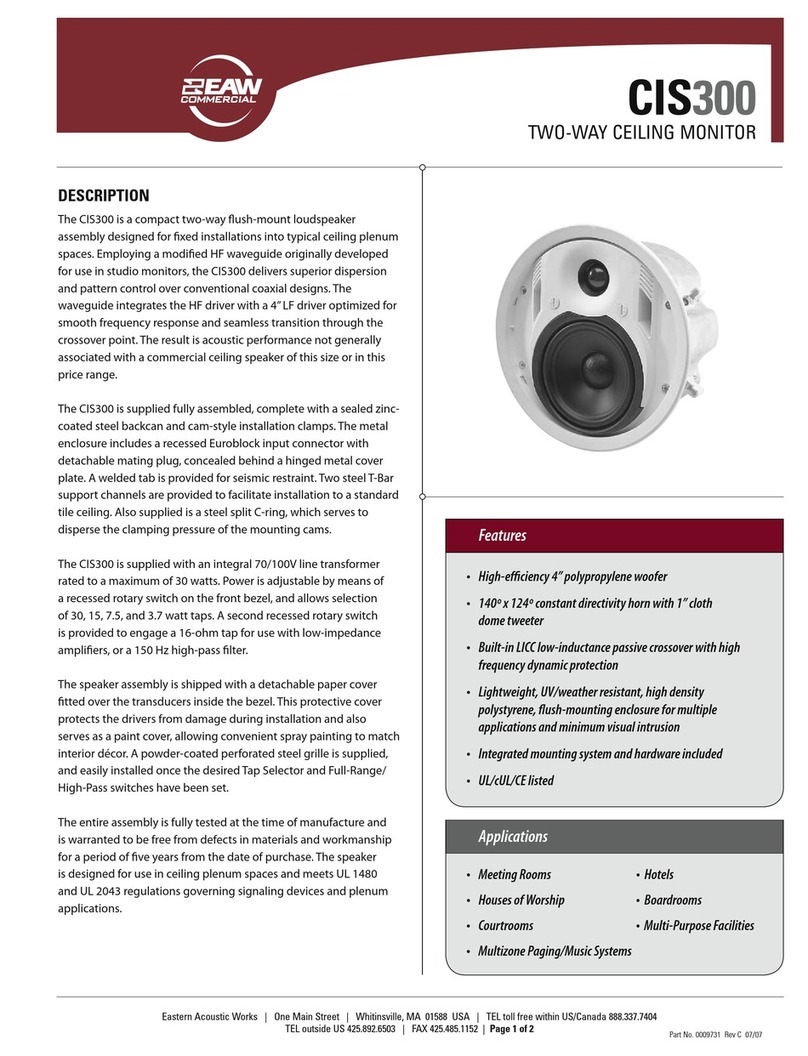 EAW CIS300 Specifications