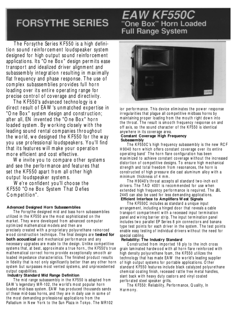 EAW KF550C Specifications