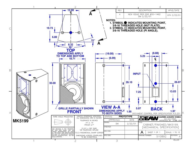 EAW MK5199 Dimensions