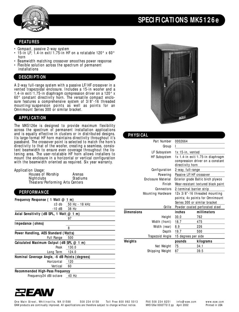 EAW MK5126e User manual