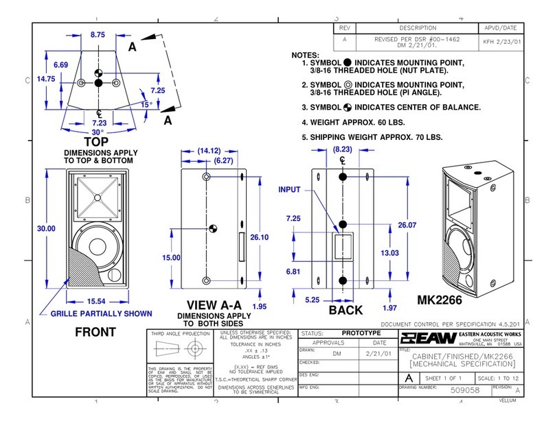 EAW MK2266 Dimensions