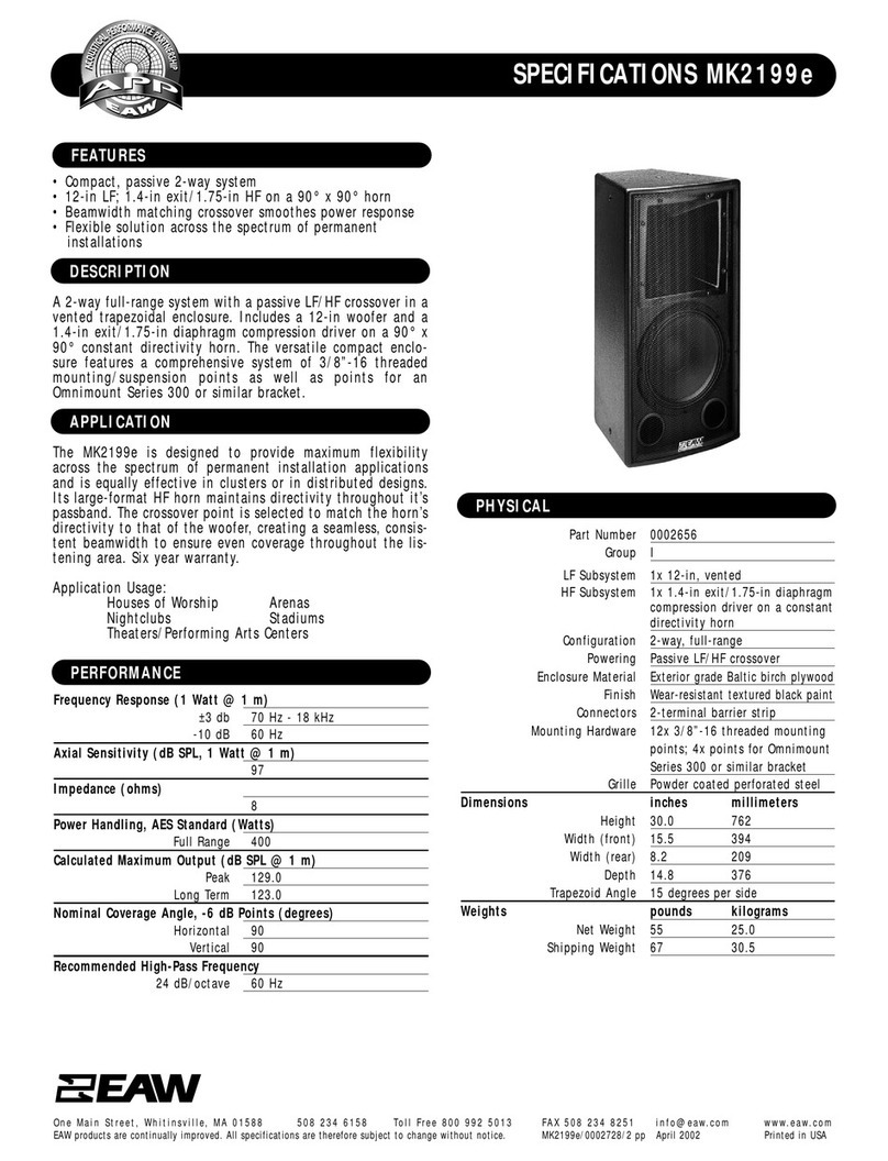 EAW MK2199e User manual
