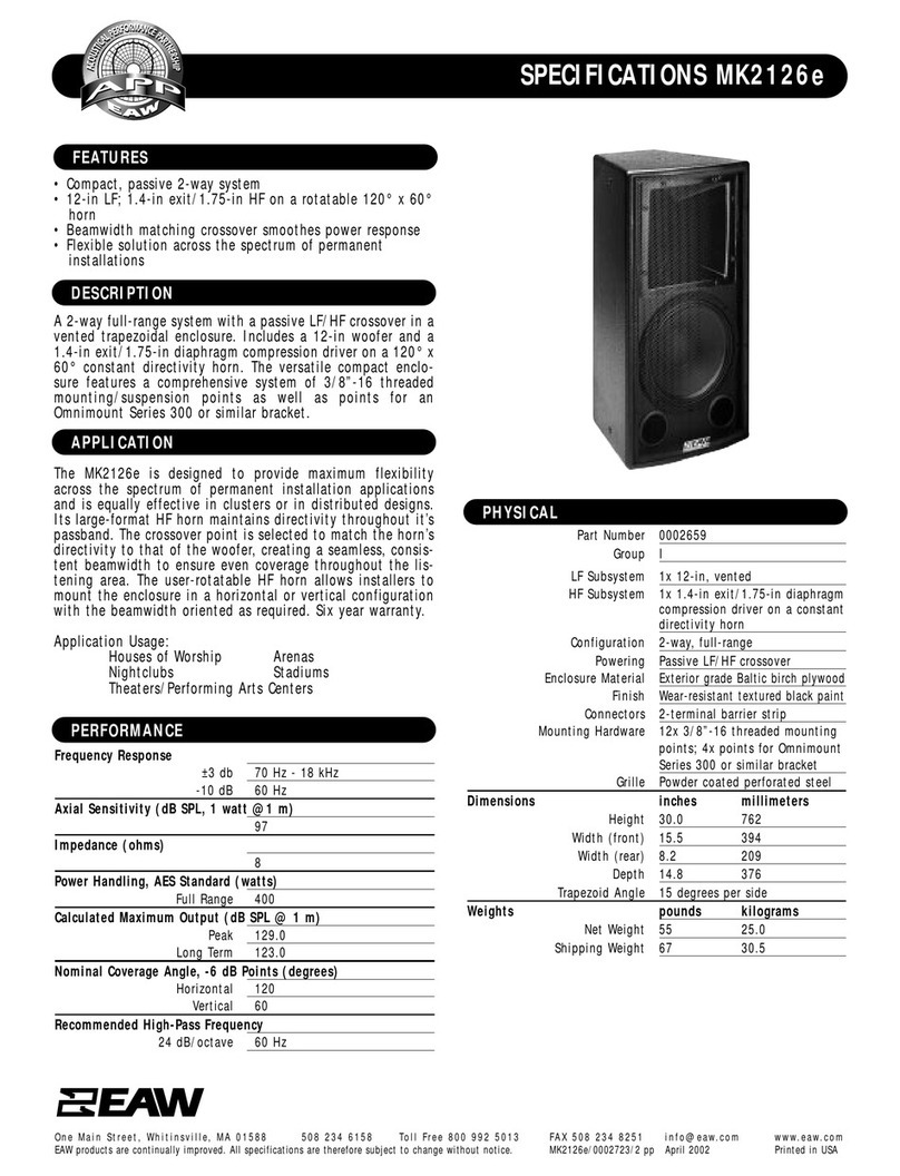 EAW MK2126e User manual