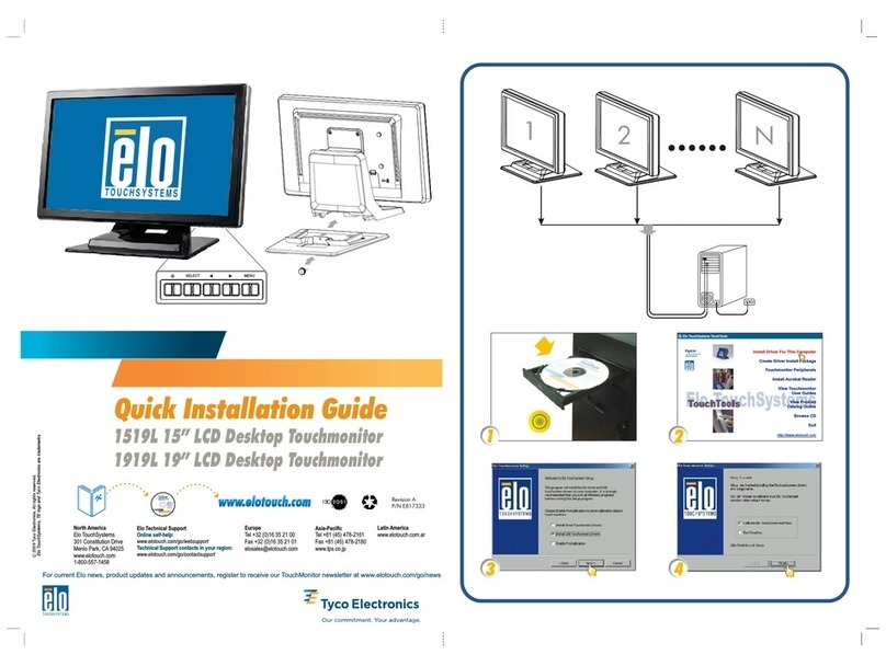 Elo TouchSystems 1919L User manual