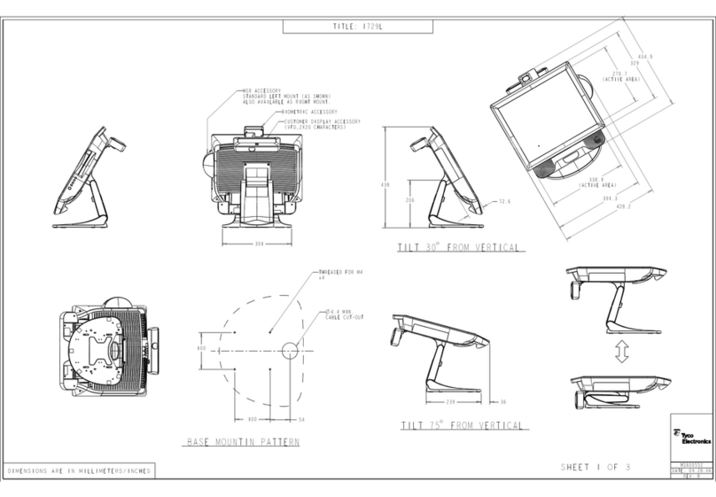Elo TouchSystems 1729L Parts list manual