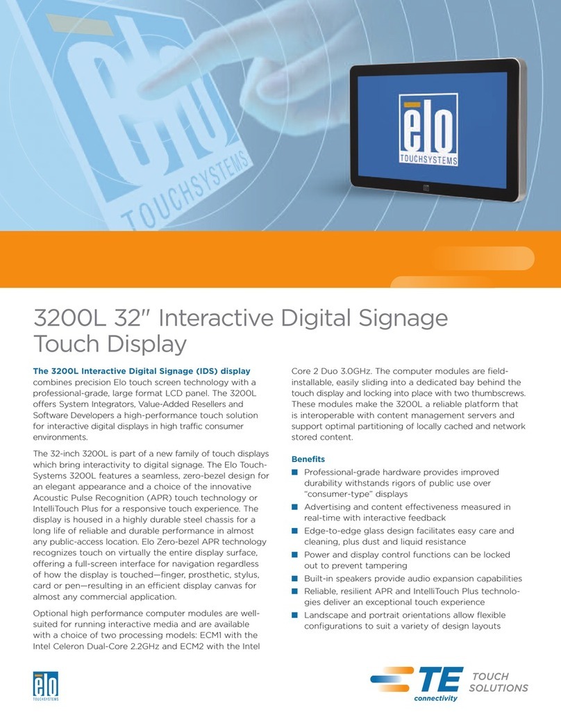 Elo TouchSystems 3200L User manual