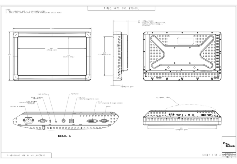 Elo TouchSystems 2639L Parts list manual
