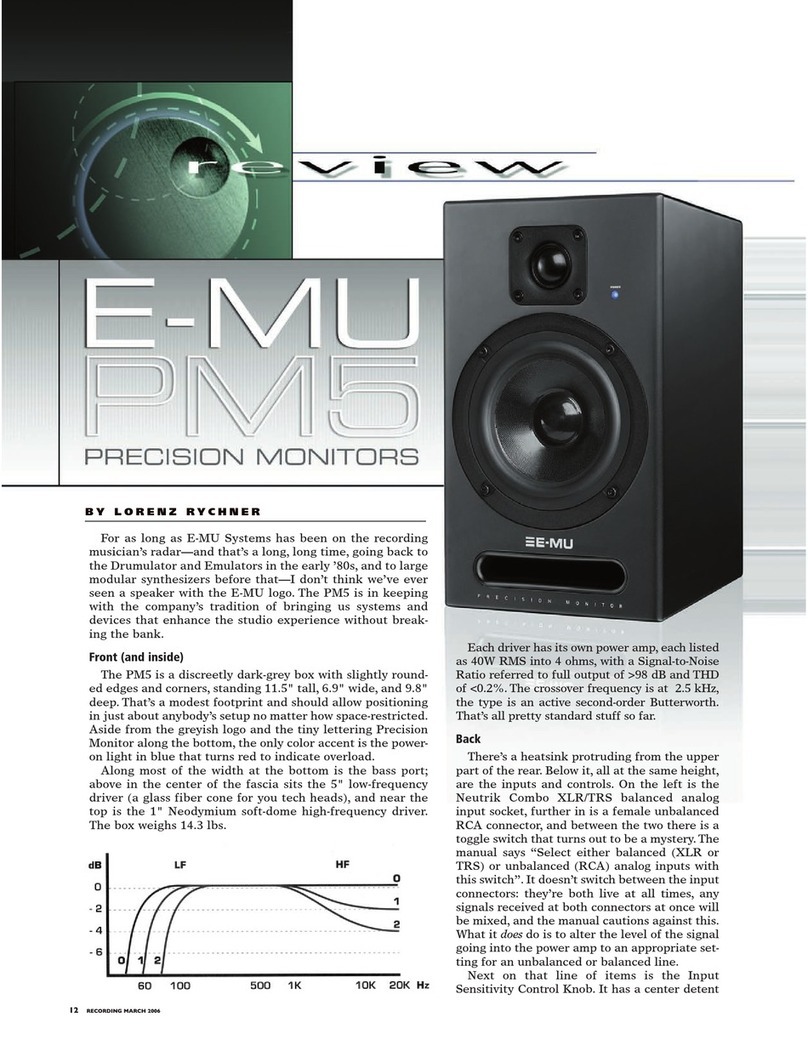 EMU PM5 User manual