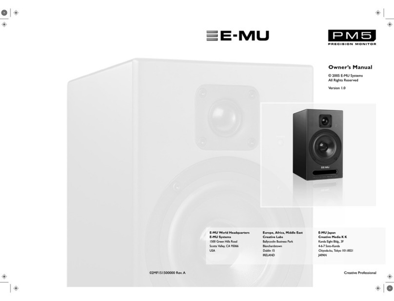 EMU PM5 owner's manual