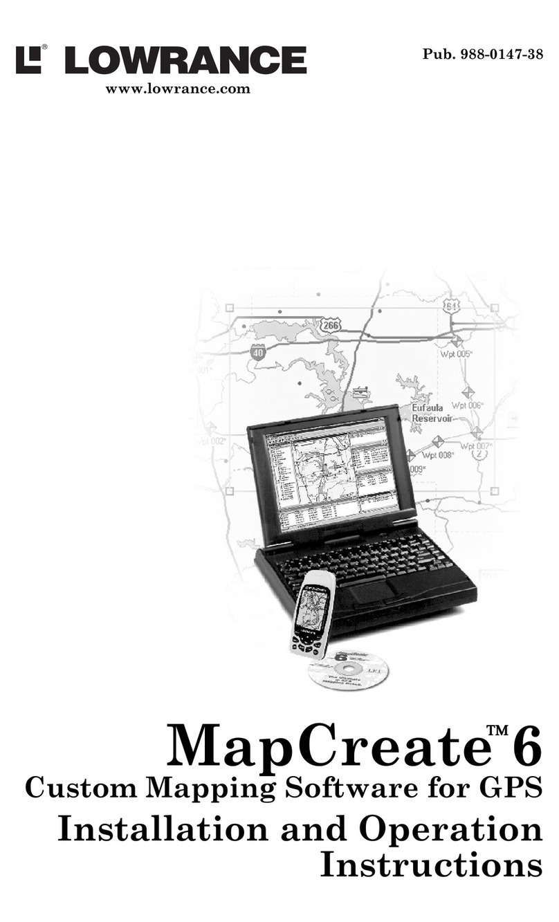 Lowrance MapCreate 6 Install and operation instructions Lowrance MapCreate 6 Install and operation instructions