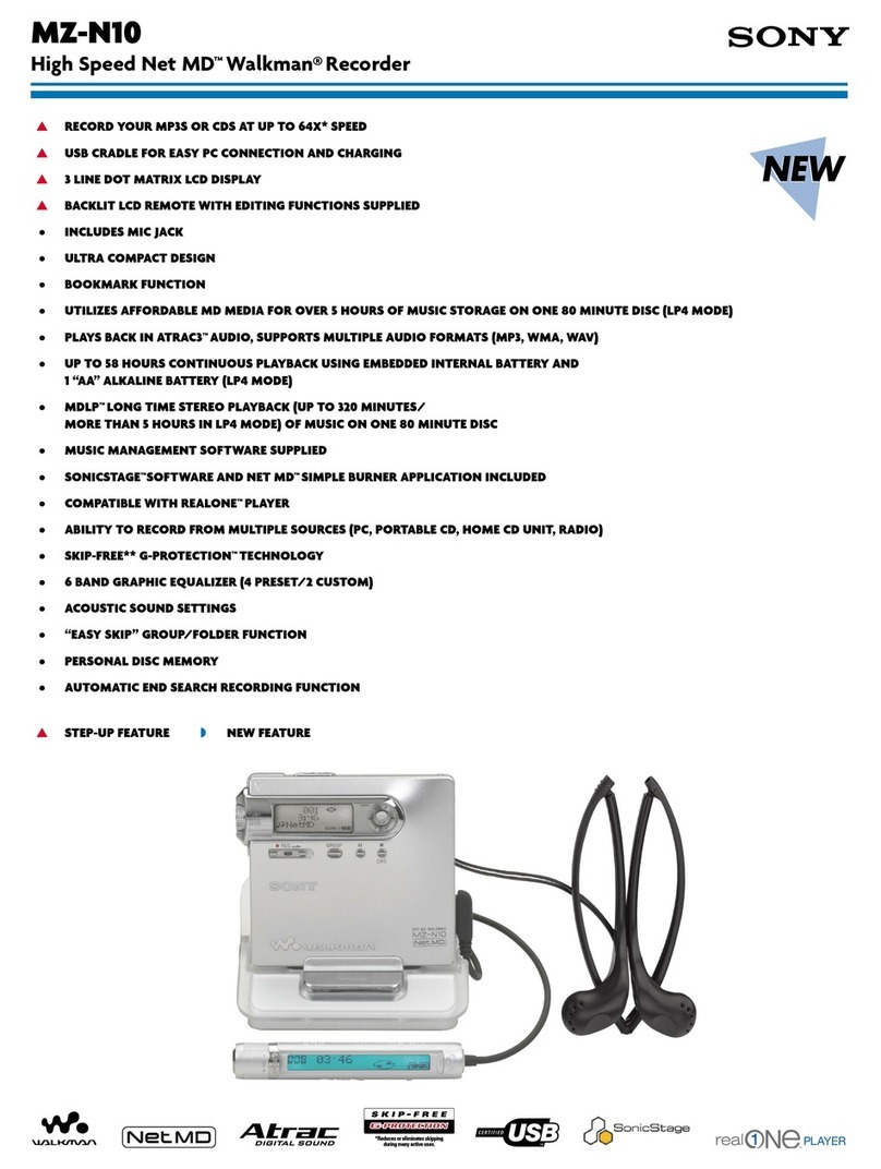 Sony MZ-N10 User manual