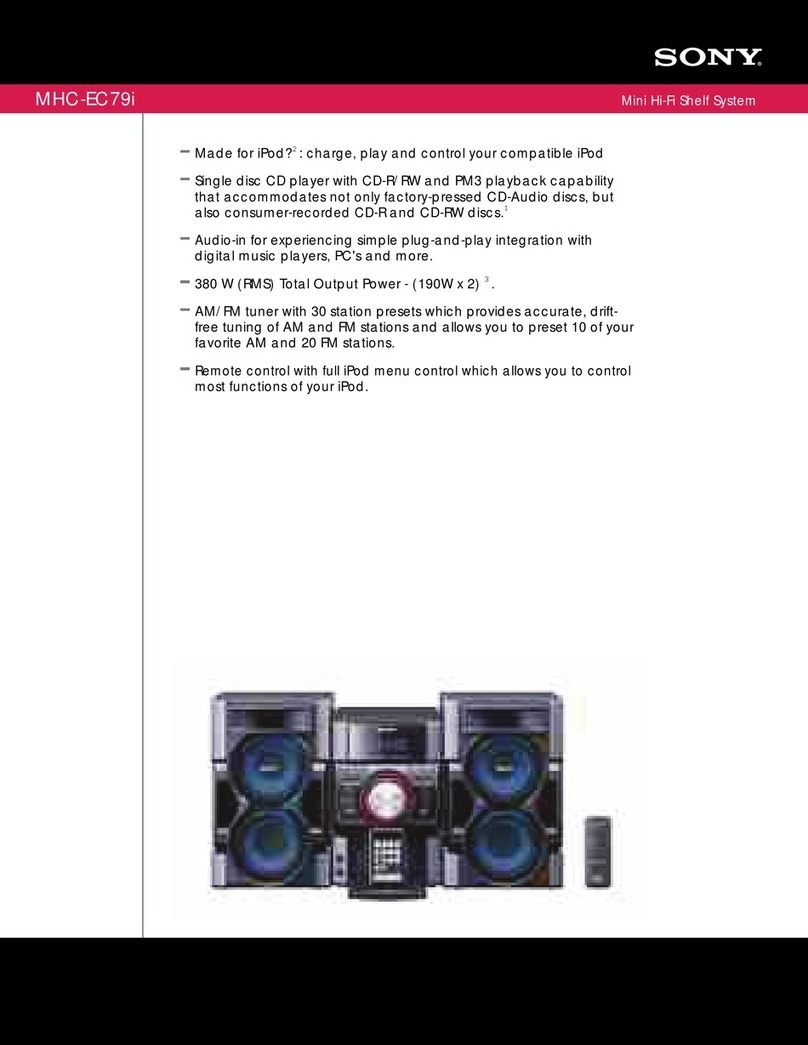 Sony MHC-EC79I User manual