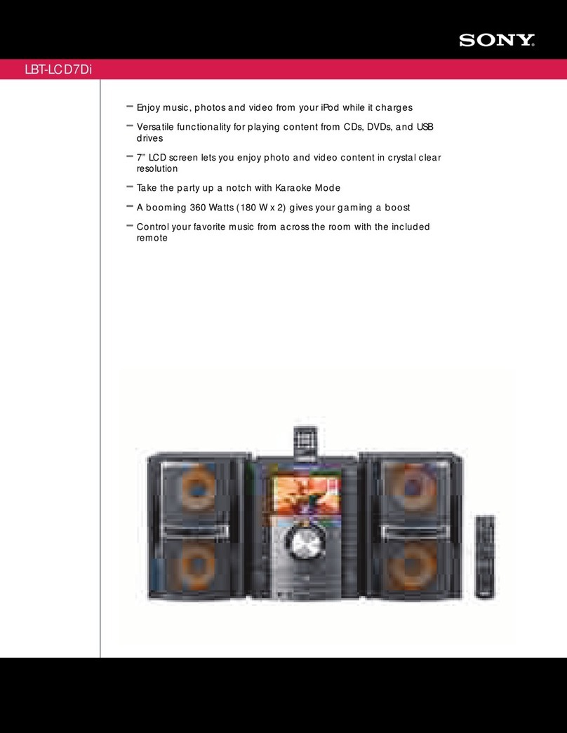 Sony Muteki LBT-LCD7Di Specifications