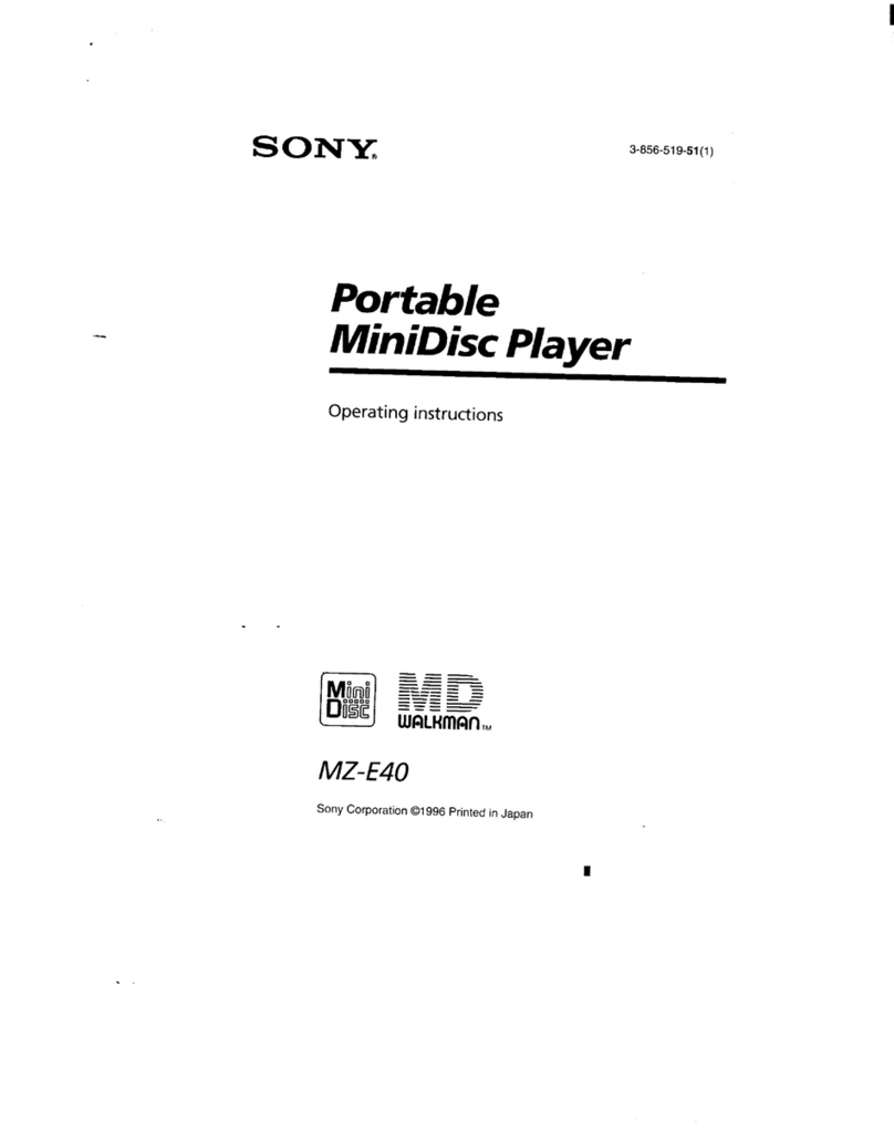 Sony MZ-E40 User manual