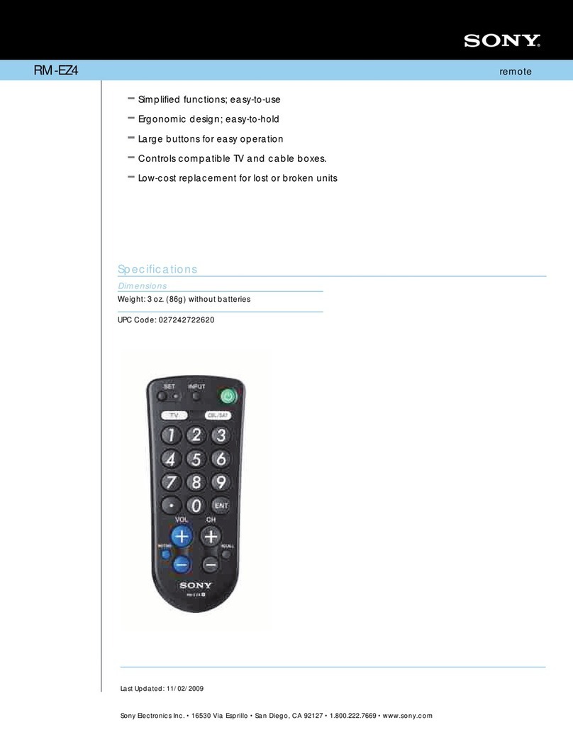 Sony RM-EZ4 User manual