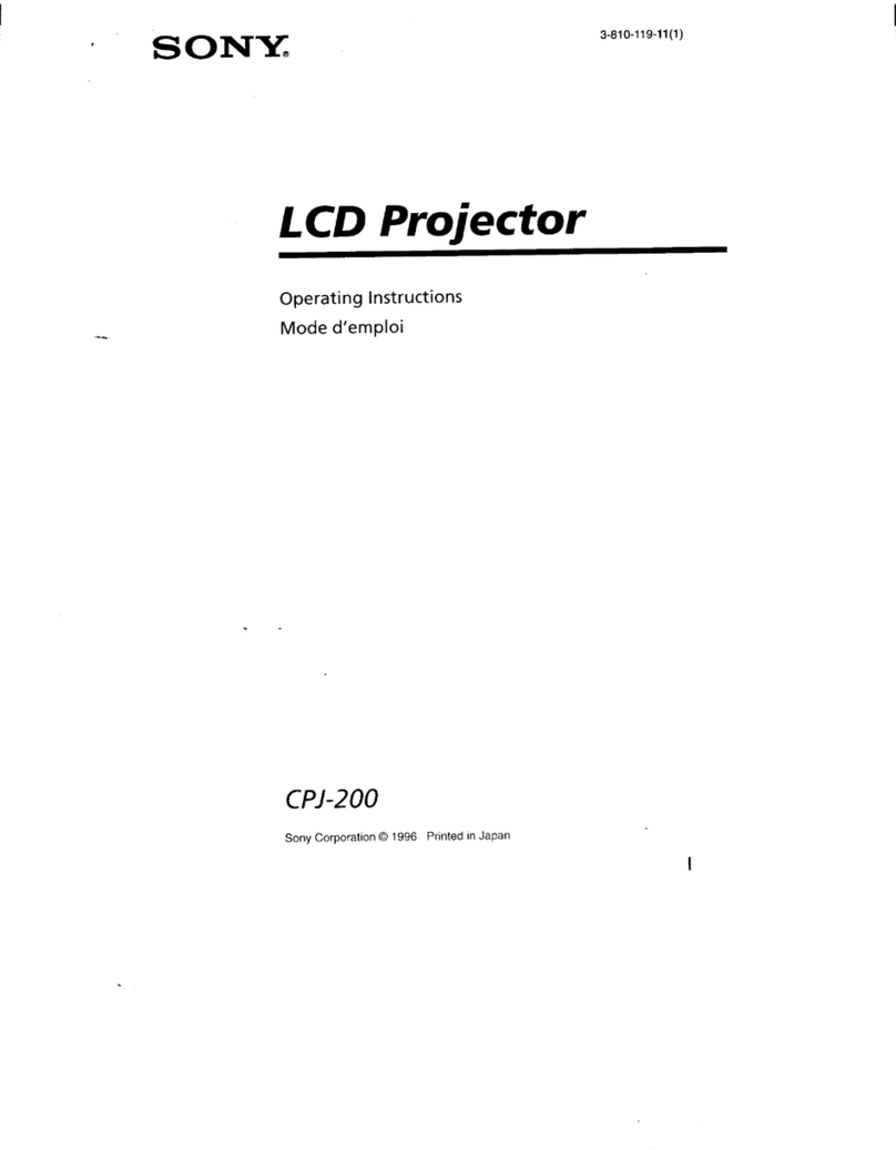 Sony CPJ-200 Operating Instructions / Mode... User manual