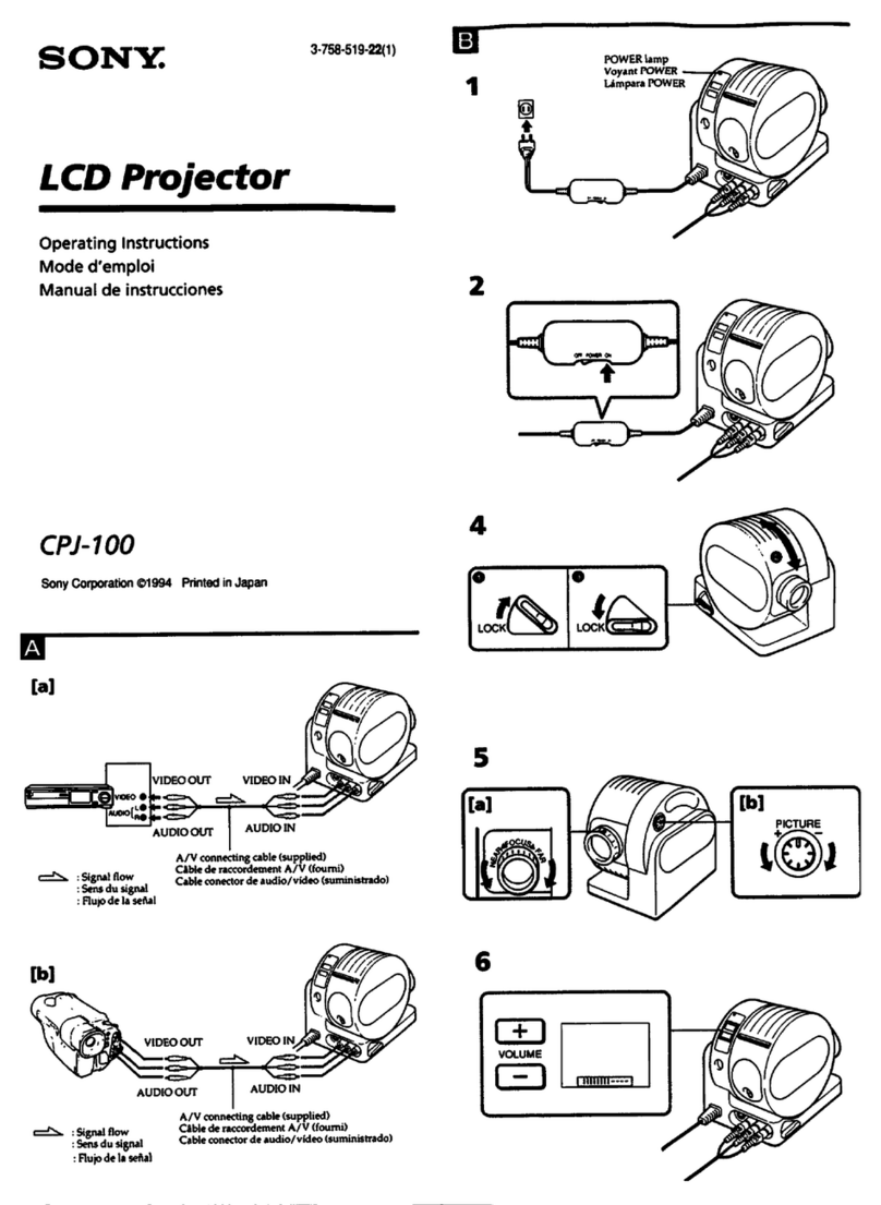 Sony CPJ-100 Operating Instructions / Manual de instrucciones / Mode... operating instructions