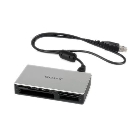 Sony Memory Stick MRW62E-S2 operating instructions