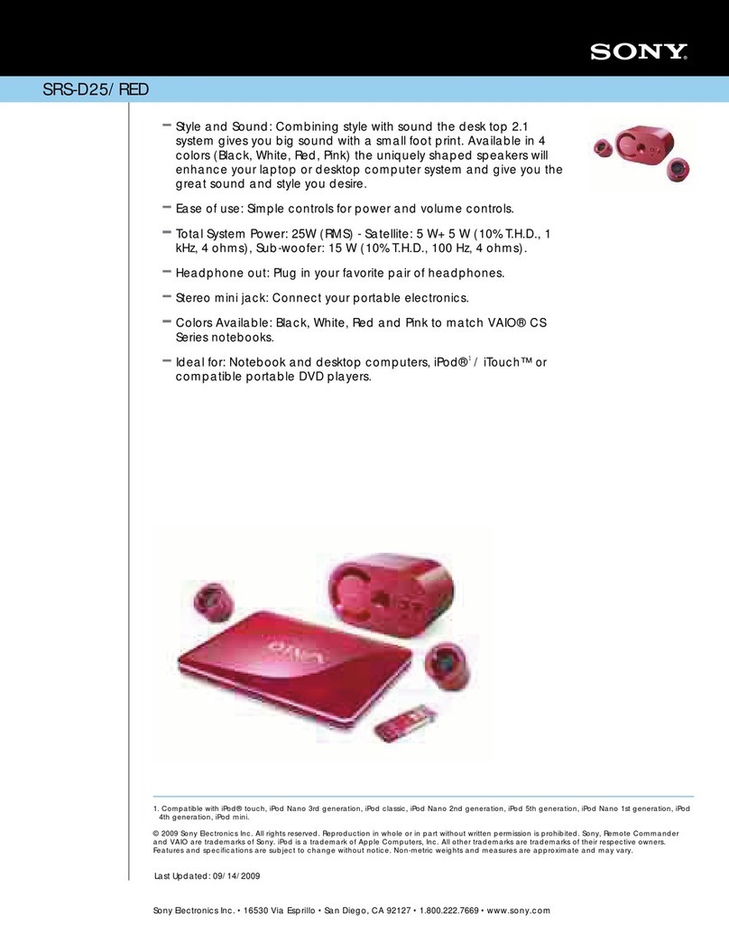 Sony SRS-D25/RED Marketing Specifications (Red... Specifications Sony SRS-D25/RED Marketing Specifications (Red... Specifications
