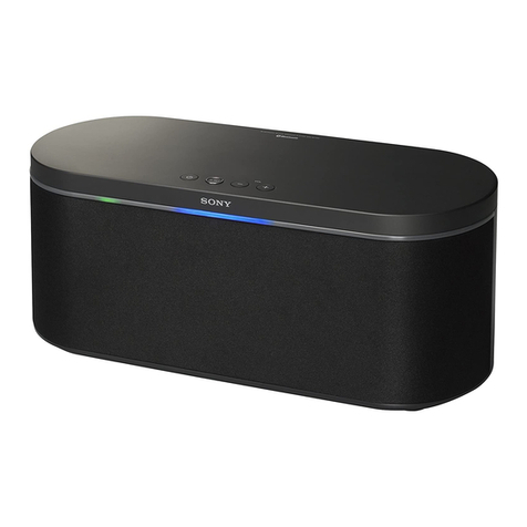 Sony SRSBT100 - Bluetooth Stereo Speakers User manual Sony SRSBT100 - Bluetooth Stereo Speakers User manual