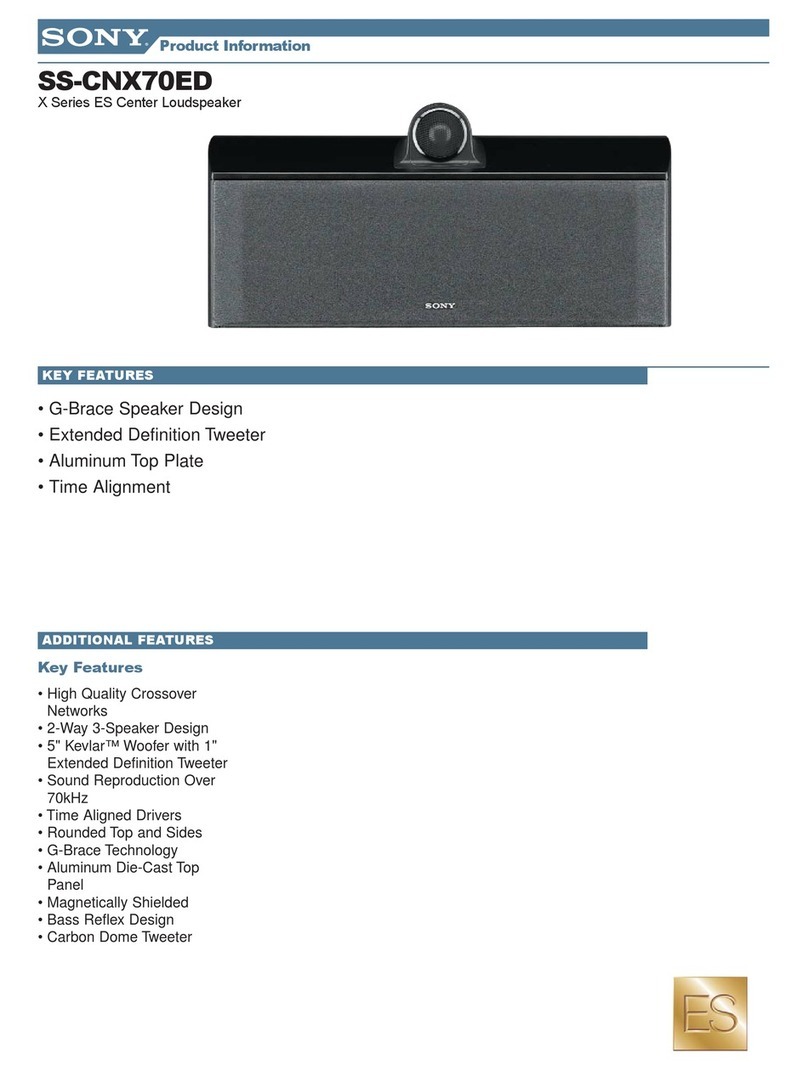 Sony SS-CNX70ED Marketing User manual