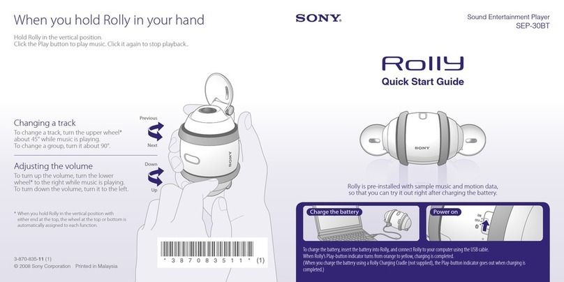 Sony SEP-30BT - Rolly™ Sound Entertainment... User manual