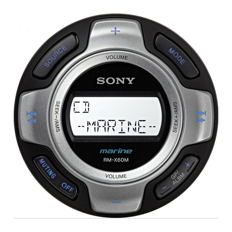 Sony RM-X60M - Marine Remote Commander User manual