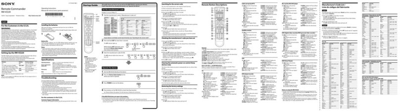 Sony RM-VZ220 User manual