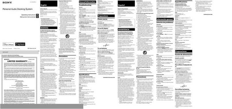 Sony RDP-M7iPPINK User manual