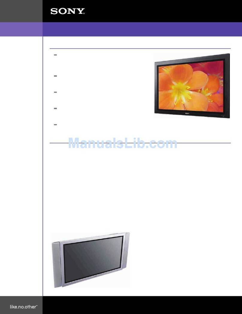 Sony FWD-42PX2 User manual Sony FWD-42PX2 User manual