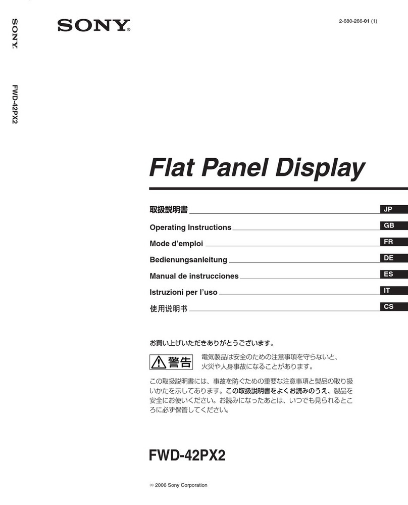 Sony FWD-42PX2 User manual