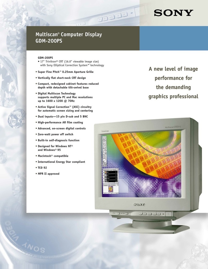 Sony GDM-200PS User manual