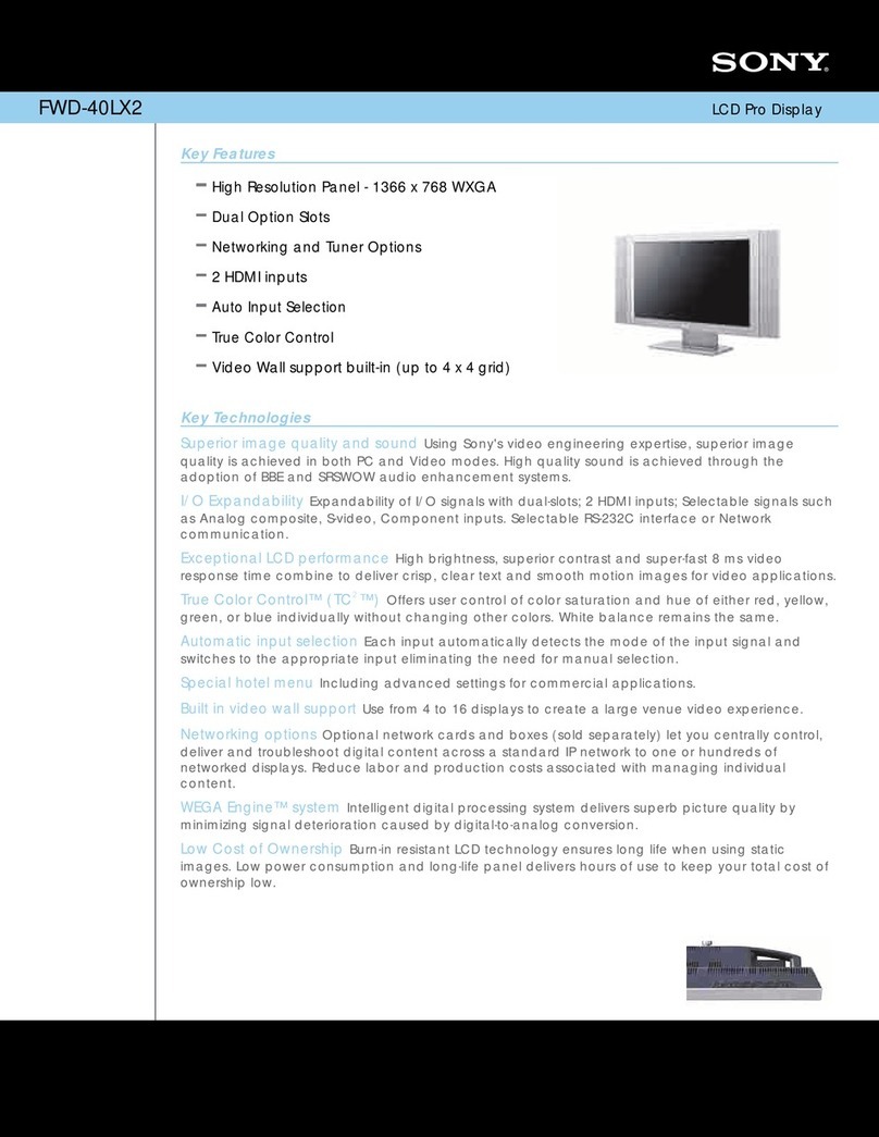 Sony FWD-40LX2F Operating Instructions (Base... User manual