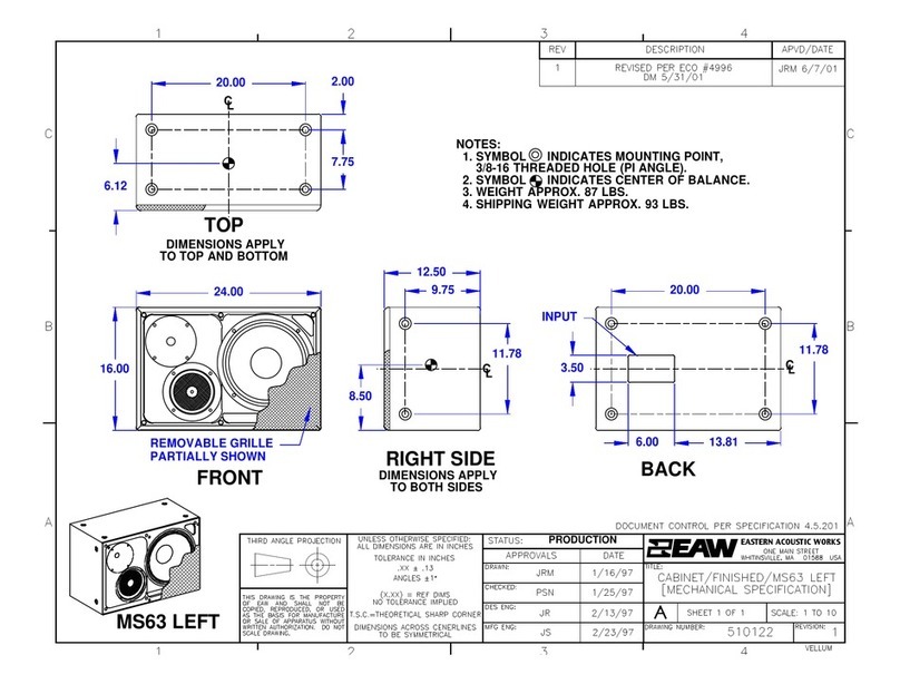 EAW MS63 User guide