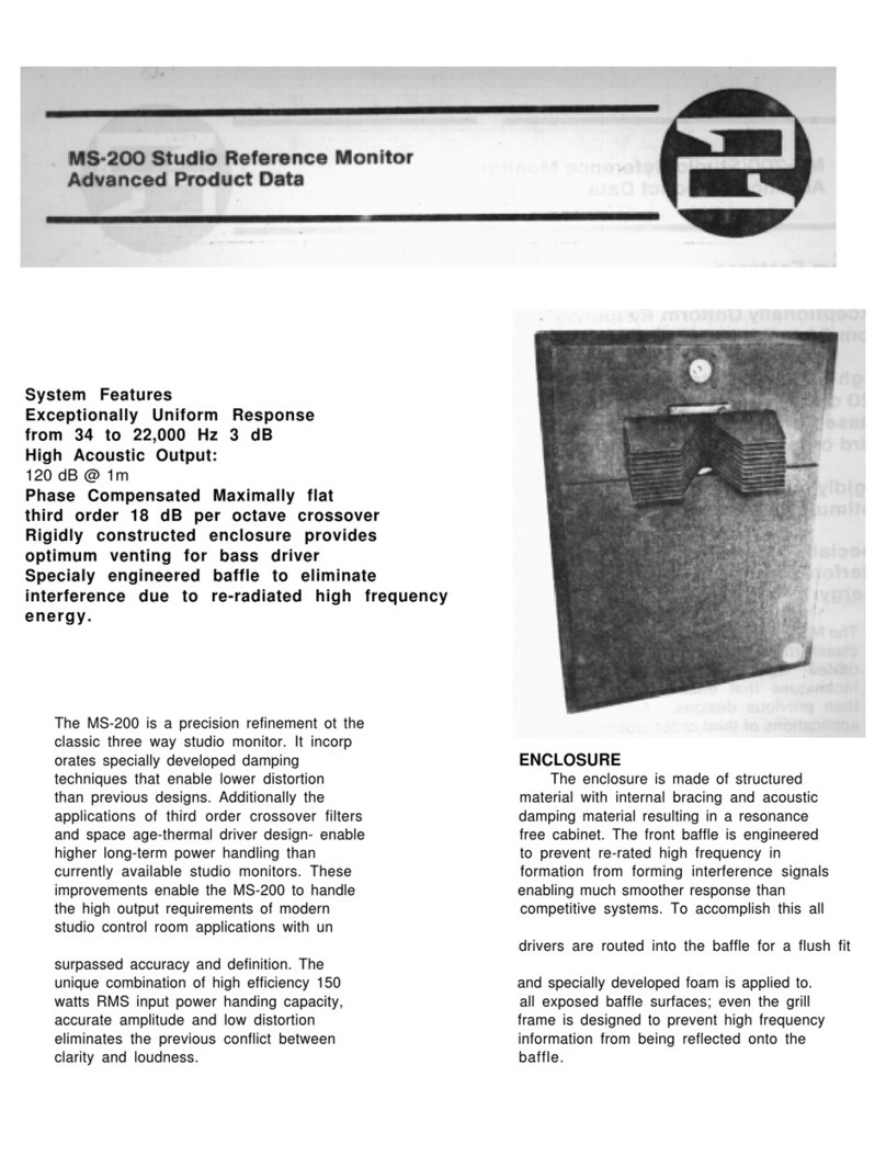 EAW MS200 System features