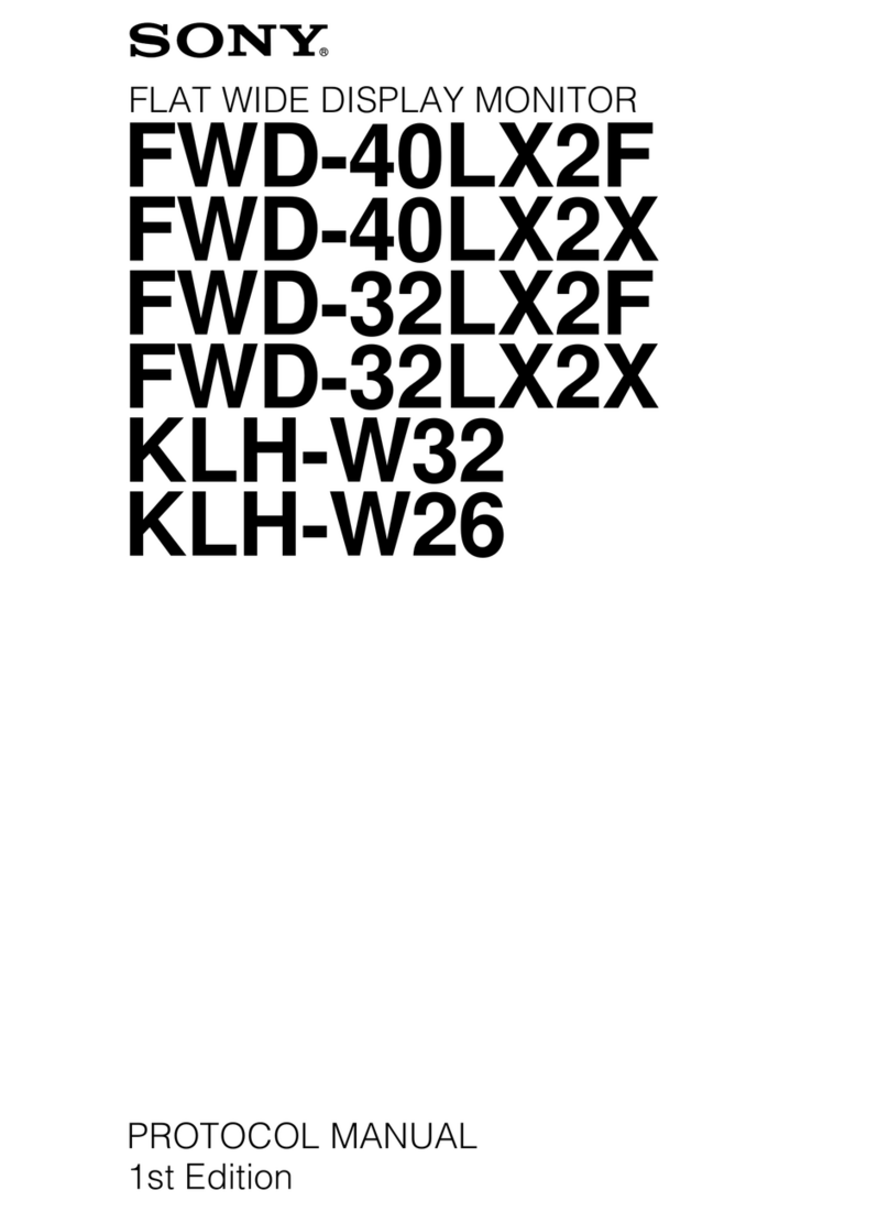 Sony FWD-32LX2F User manual Sony FWD-32LX2F User manual