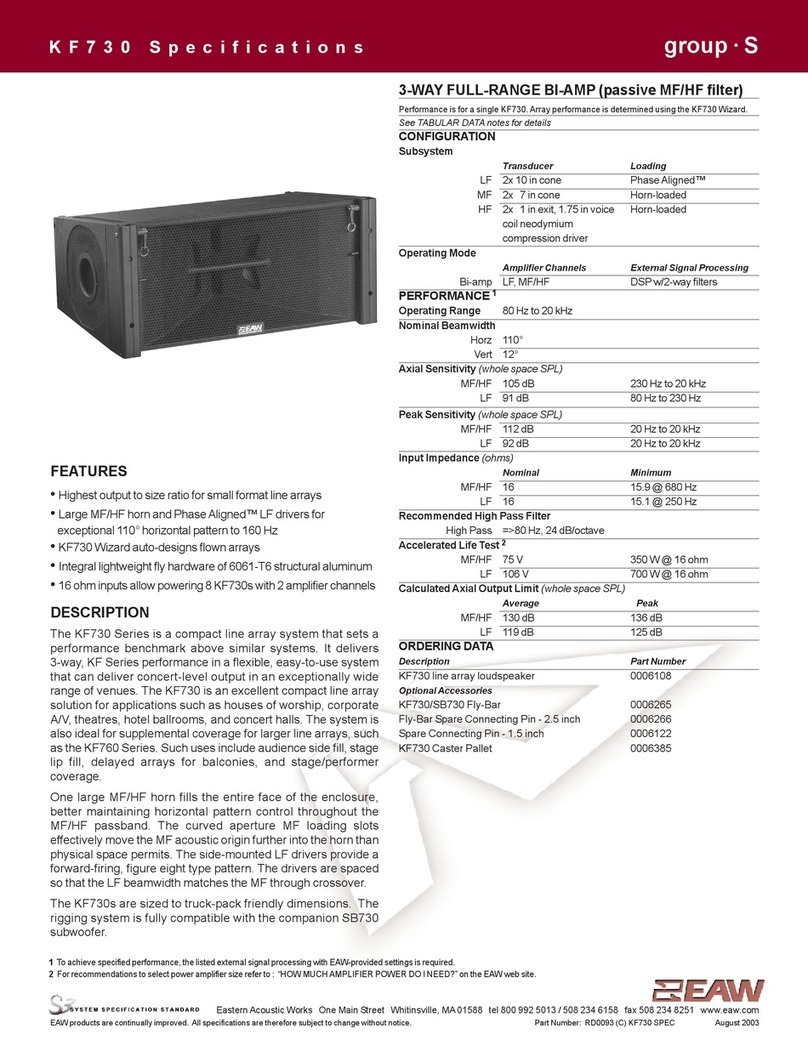 EAW SB730 User manual
