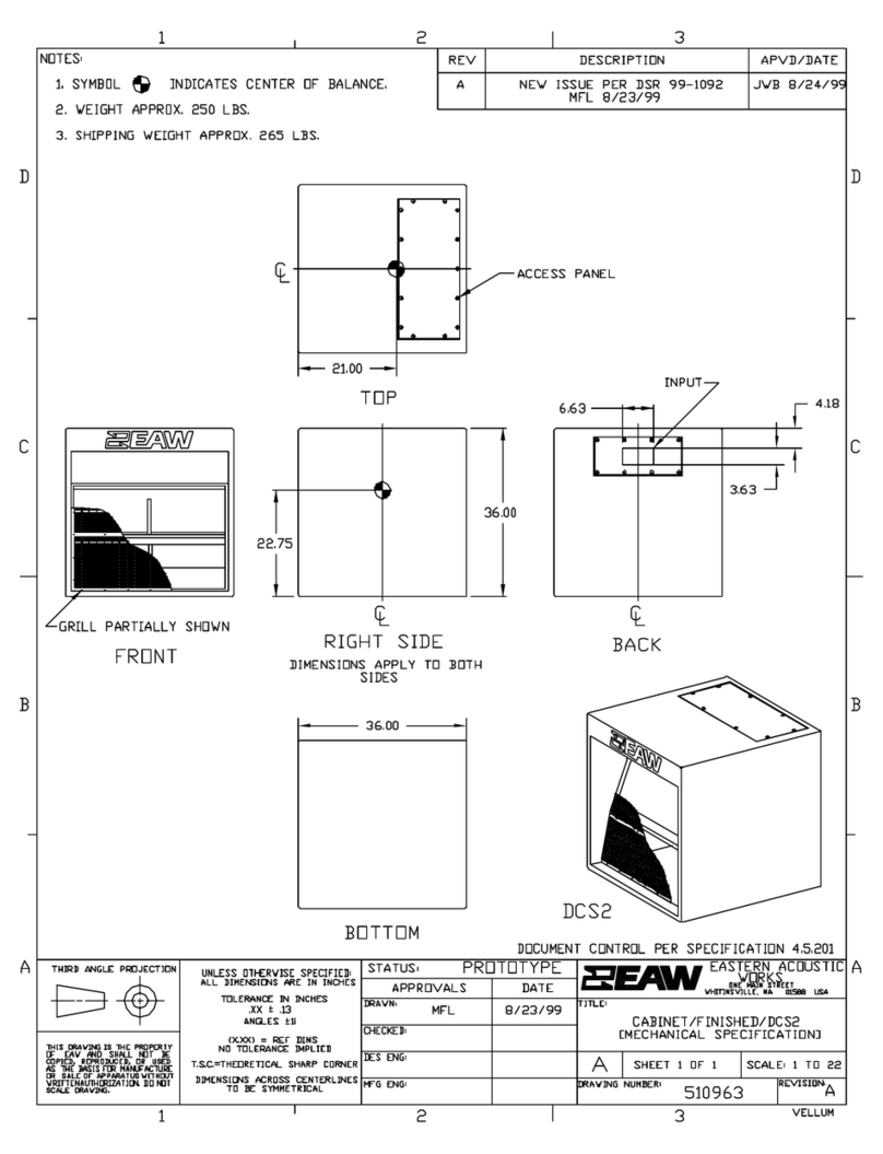 EAW DCS2 Dimensions