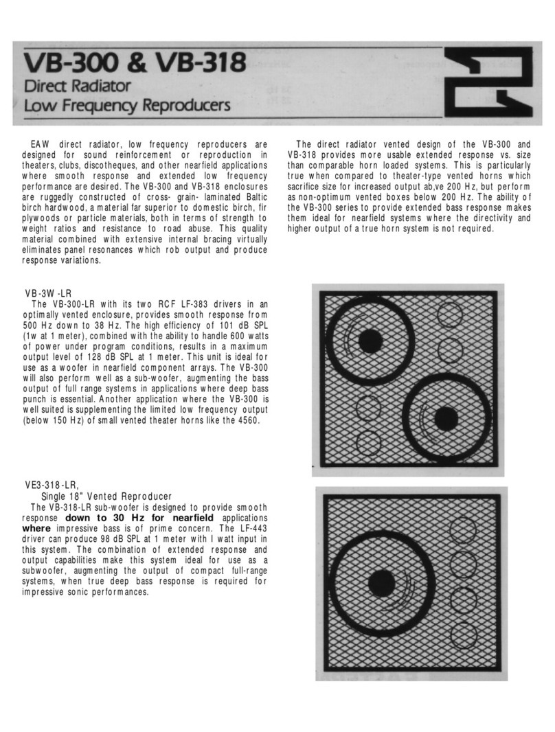 EAW VB-300 User manual
