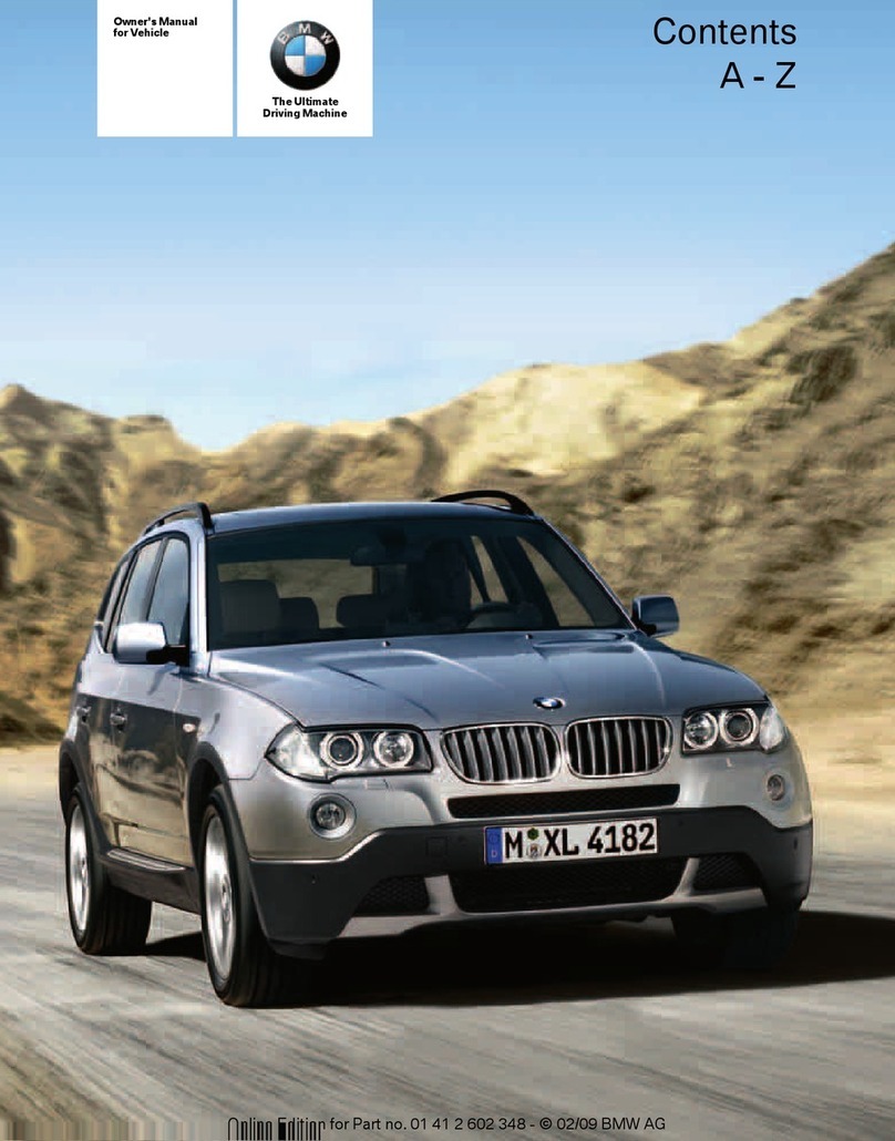 BMW 2010 X3 User manual