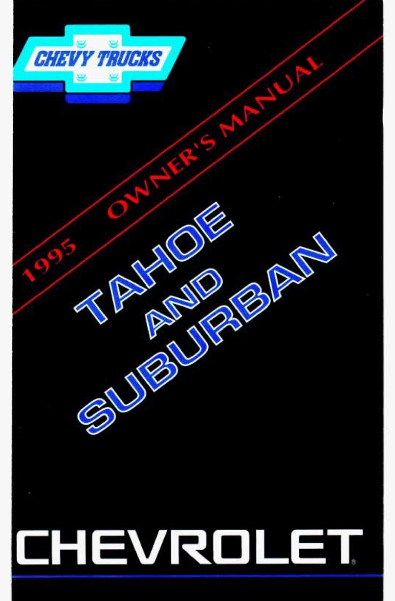 Chevrolet 1995 Tahoe owner's manual