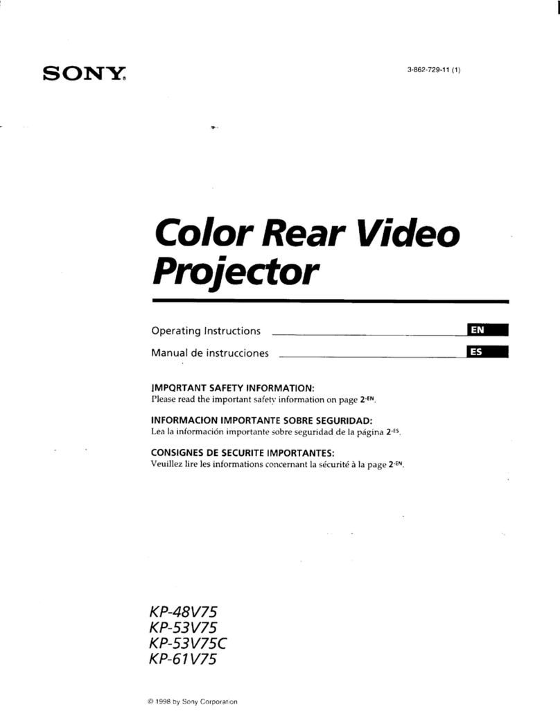 Sony KP 61V75 User manual