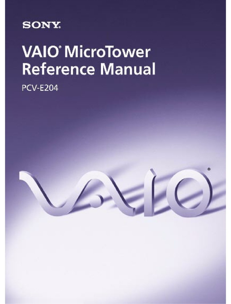 Sony VAIO PCV-E204 User manual