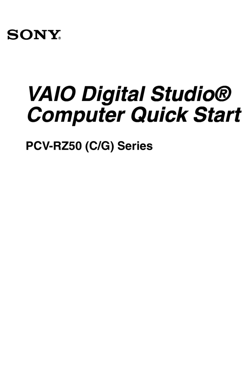 Sony VAIO Digital Studio PCV-RZ50C Series User manual