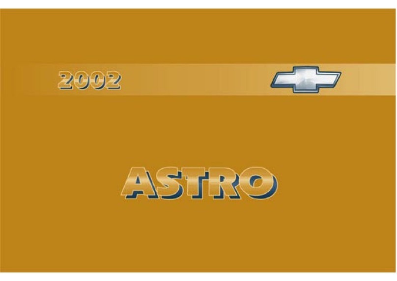 Chevrolet 2002 Astro User manual
