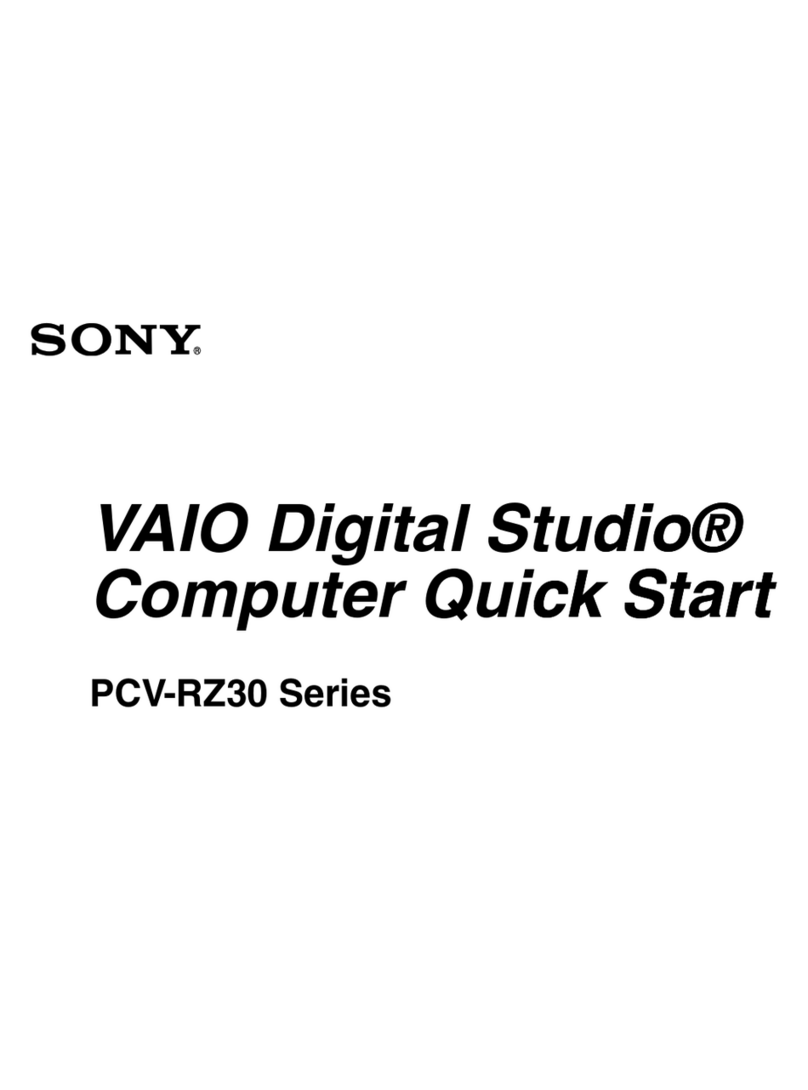 Sony PCV-RZ30C User manual